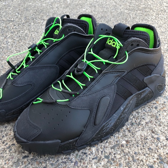 adidas Other - Adidas Originals Mens Streetball 'Black Solar Green' Shoes